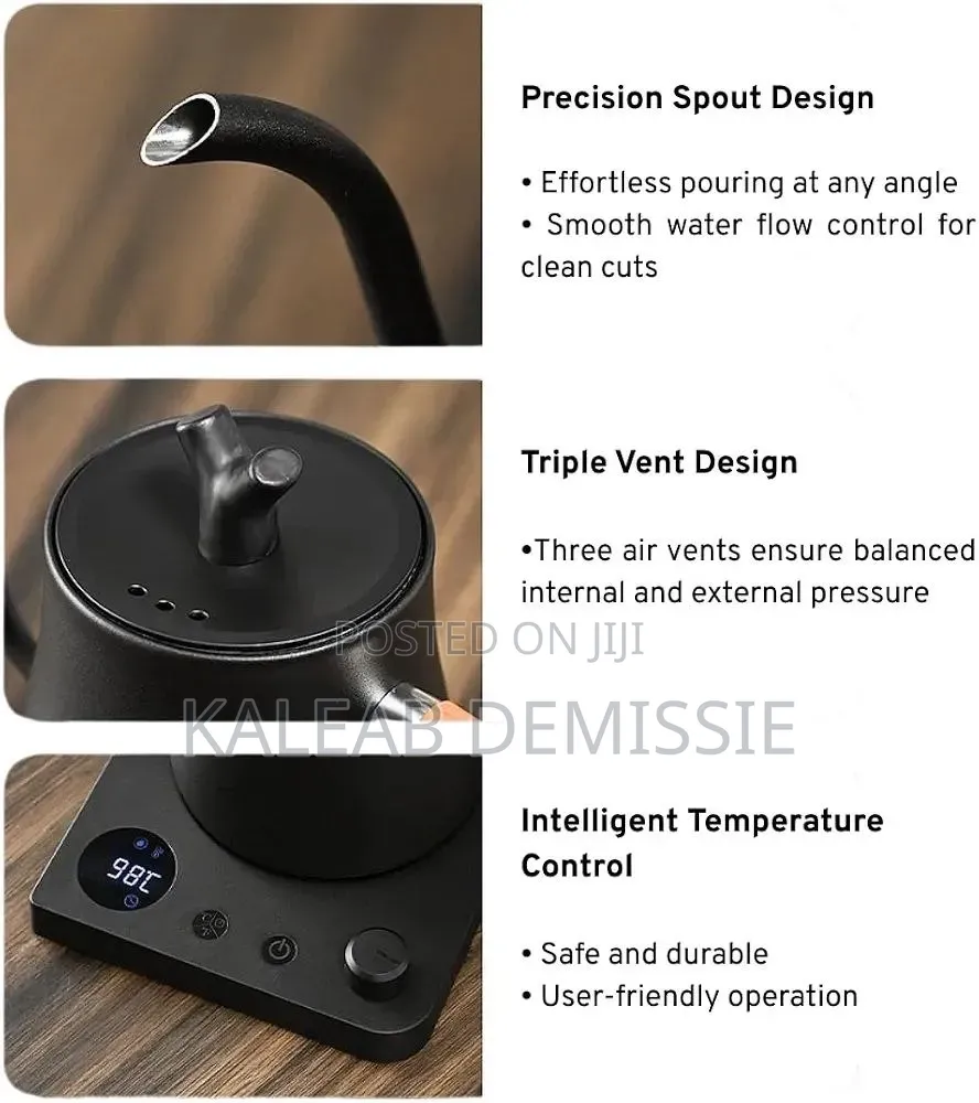1l Capacity Gooseneck Kettle