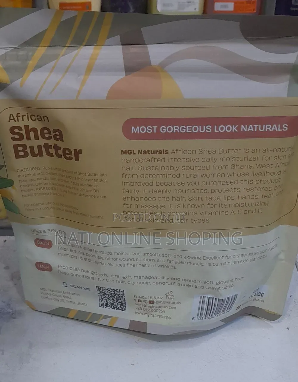 MGL Naturals African Shea Butter