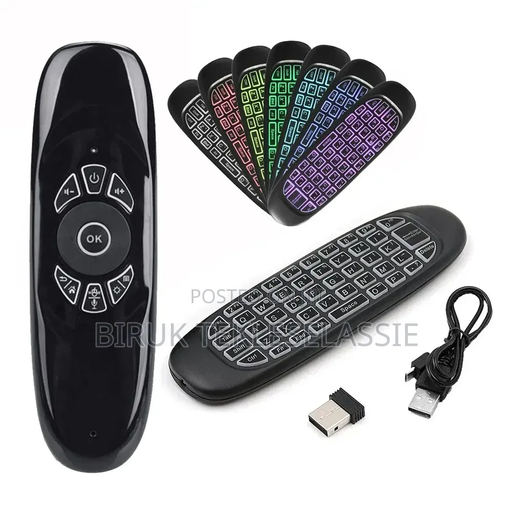 Air Mouse Rechargeable Wireless Portable Remote Control Backlight