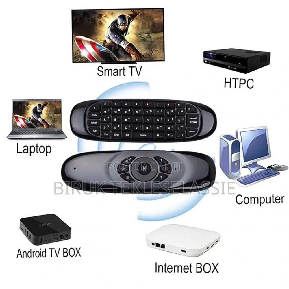 Air Mouse Rechargeable Wireless Portable Remote Control Backlight