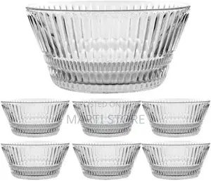 7 Piece Ice Cream Fruit Glass Cup