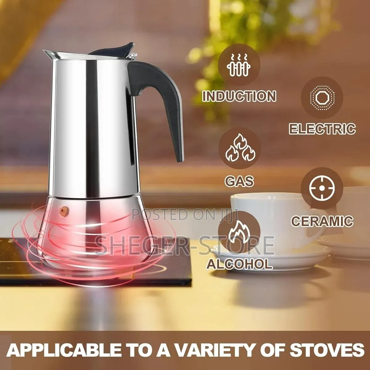 High Quality Stainless Steel Espresso Maker
ባለ 12 ሲኒ ቡና ማፍያ