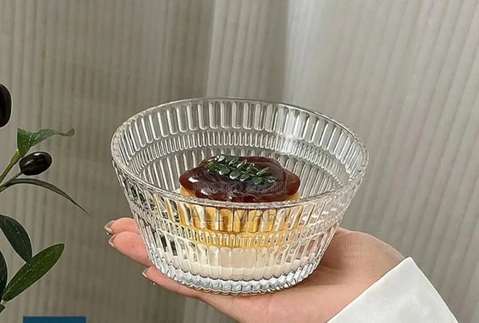 7 Piecelce Cream Fruit Glass Cup