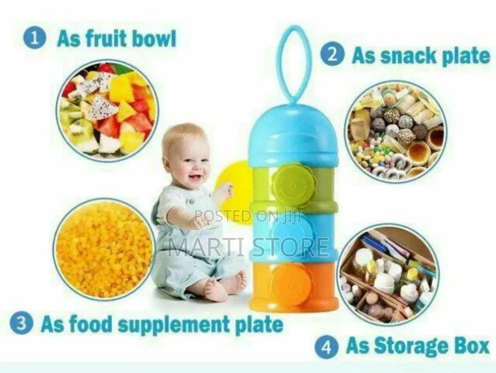 Three-layer Baby Milk Powder Container