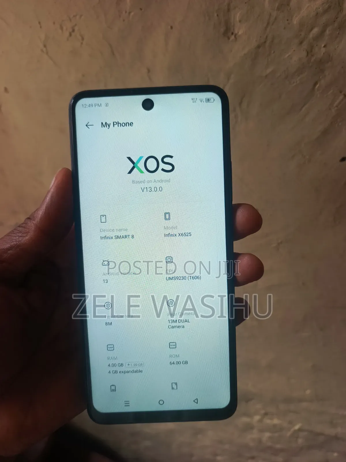Infinix Smart 8 64 GB Gray