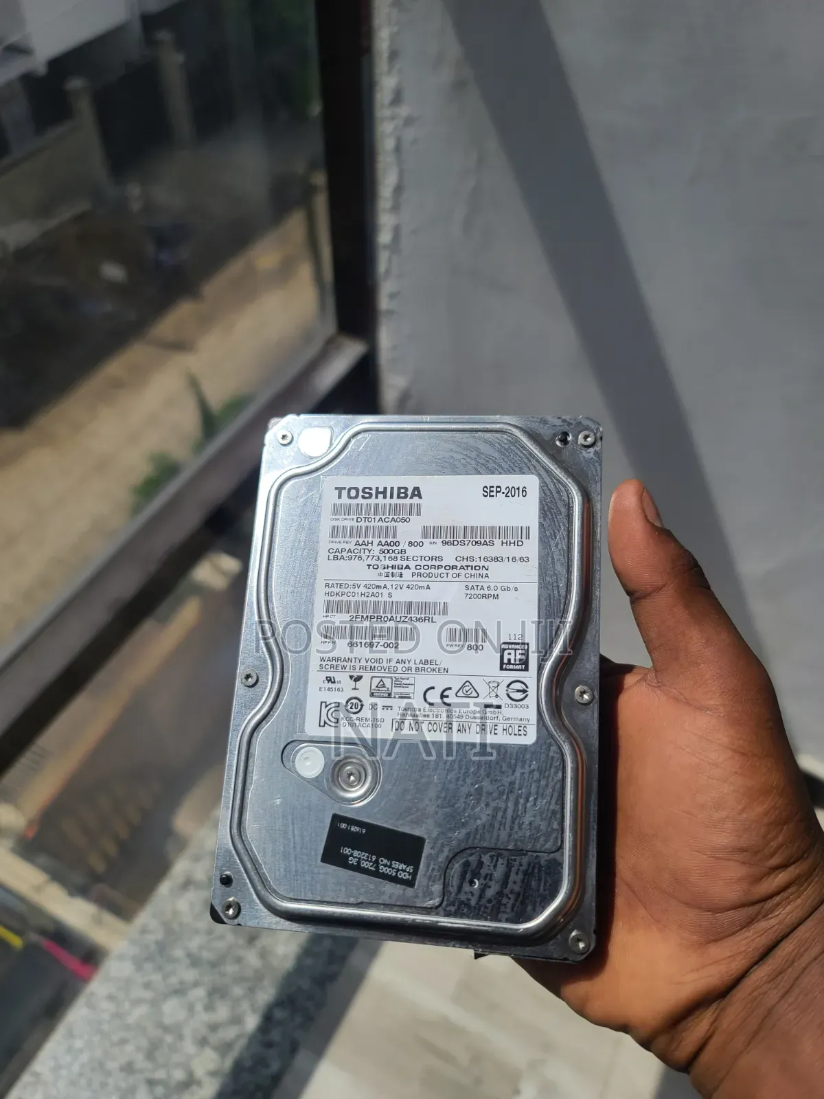 Toshiba Hdd 500gb
