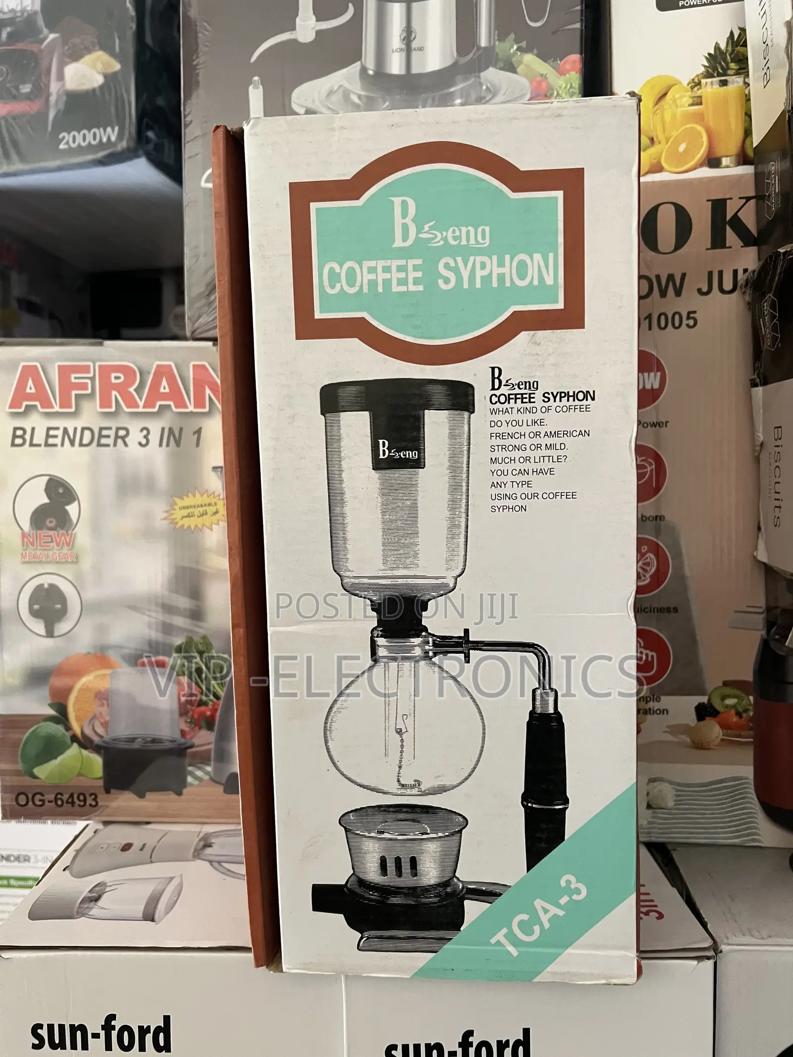 B-Seng Coffee Siphon Coffee Maker Tca-3. Designed