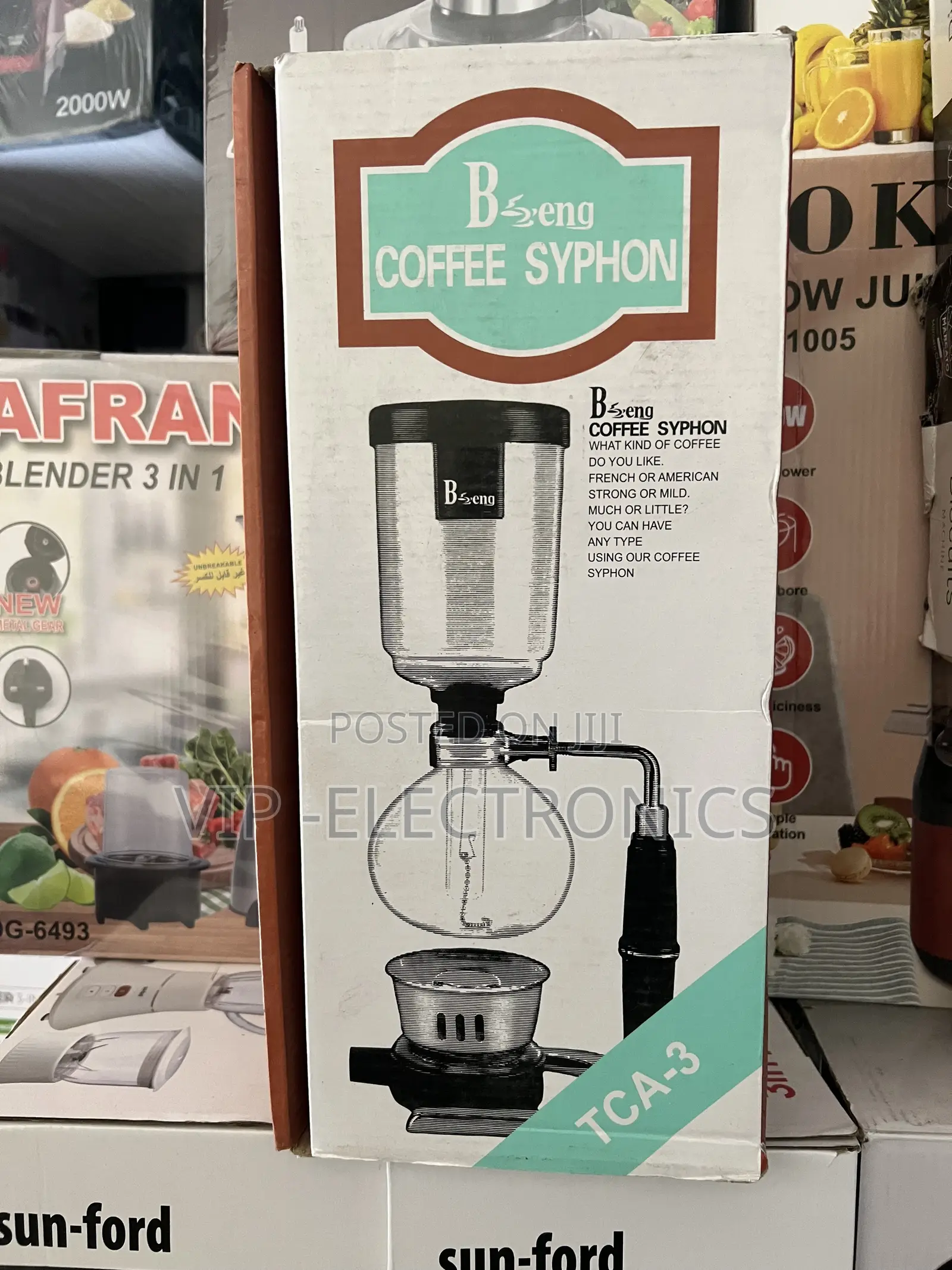 B-Seng Coffee Siphon Coffee Maker Tca-3. Designed