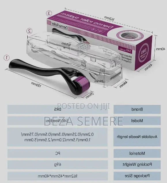 Micro-Needle Derma Roller High-Efficiency Foliage Beard Stimulator