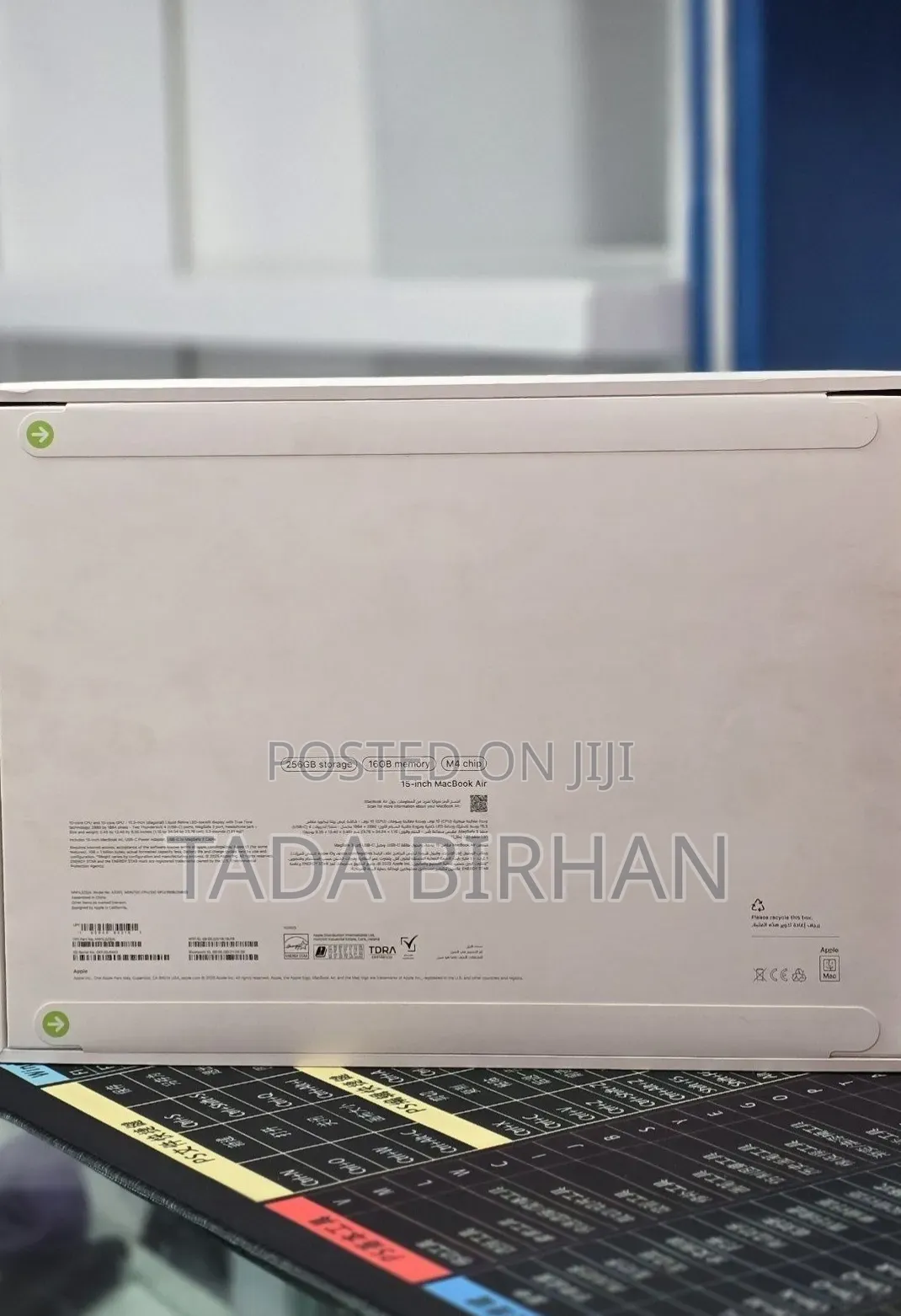 New Laptop Apple MacBook Air 2025 M4 16GB Apple M4 SSD 256GB