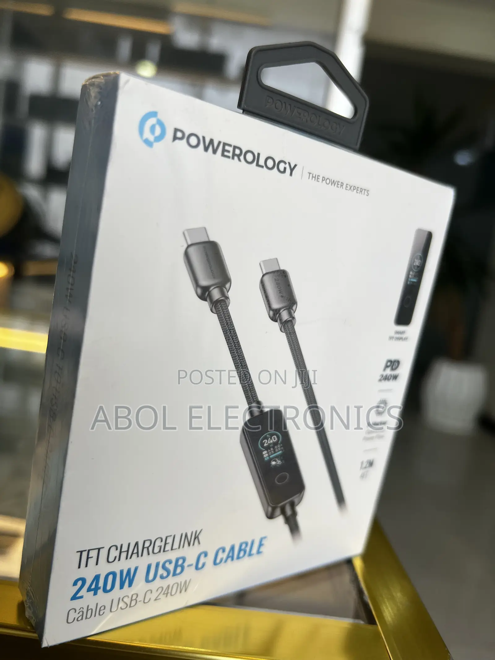 Powerology TFT Chargelink 240w Usb-C to Usb-C Cable (1.2m)