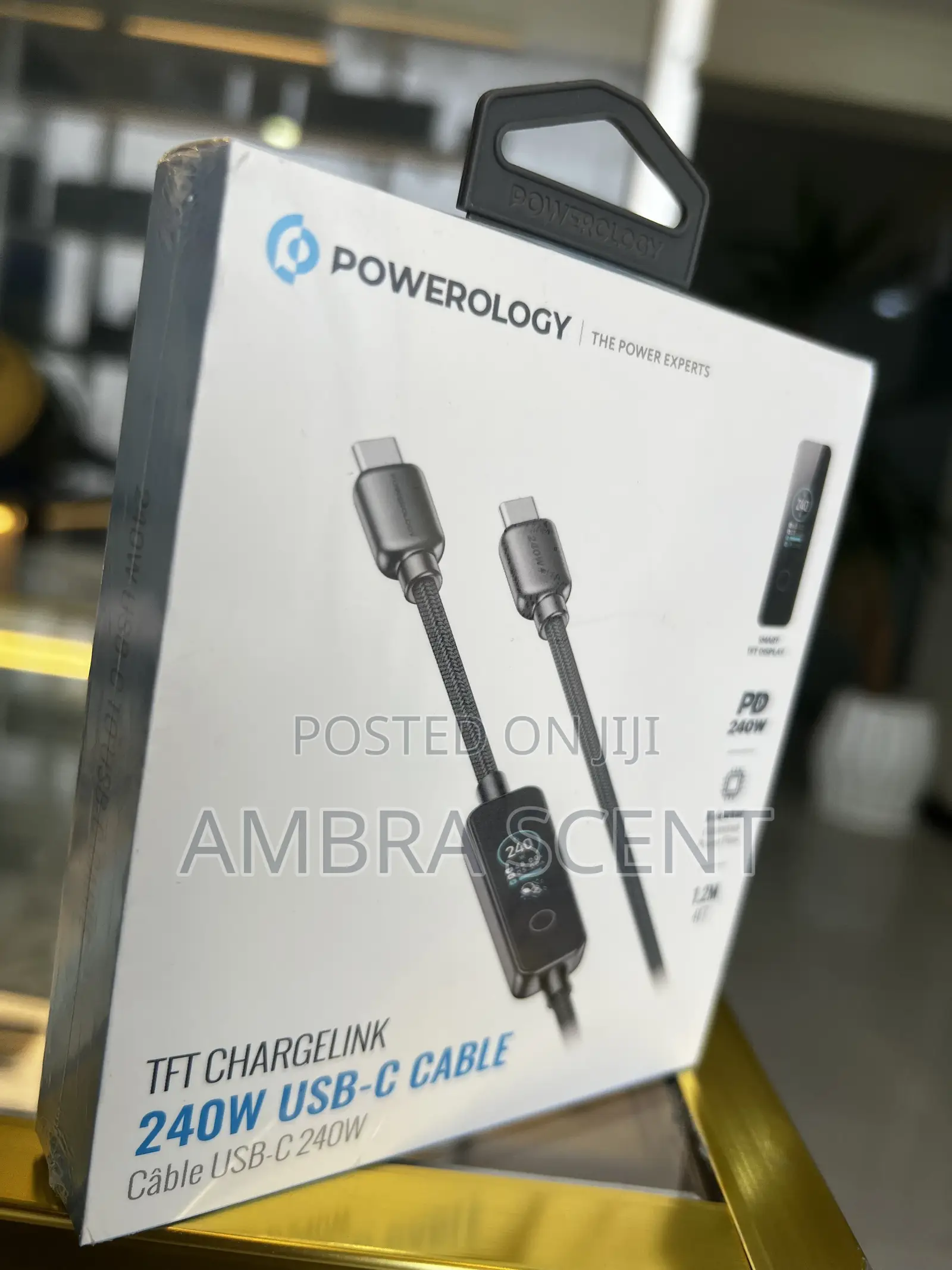 Powerology TFT Chargelink 240w Usb-C to Usb-C Cable (1.2m)