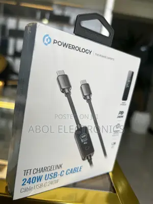 Powerology TFT Chargelink 240w Usb-C to Usb-C Cable (1.2m)