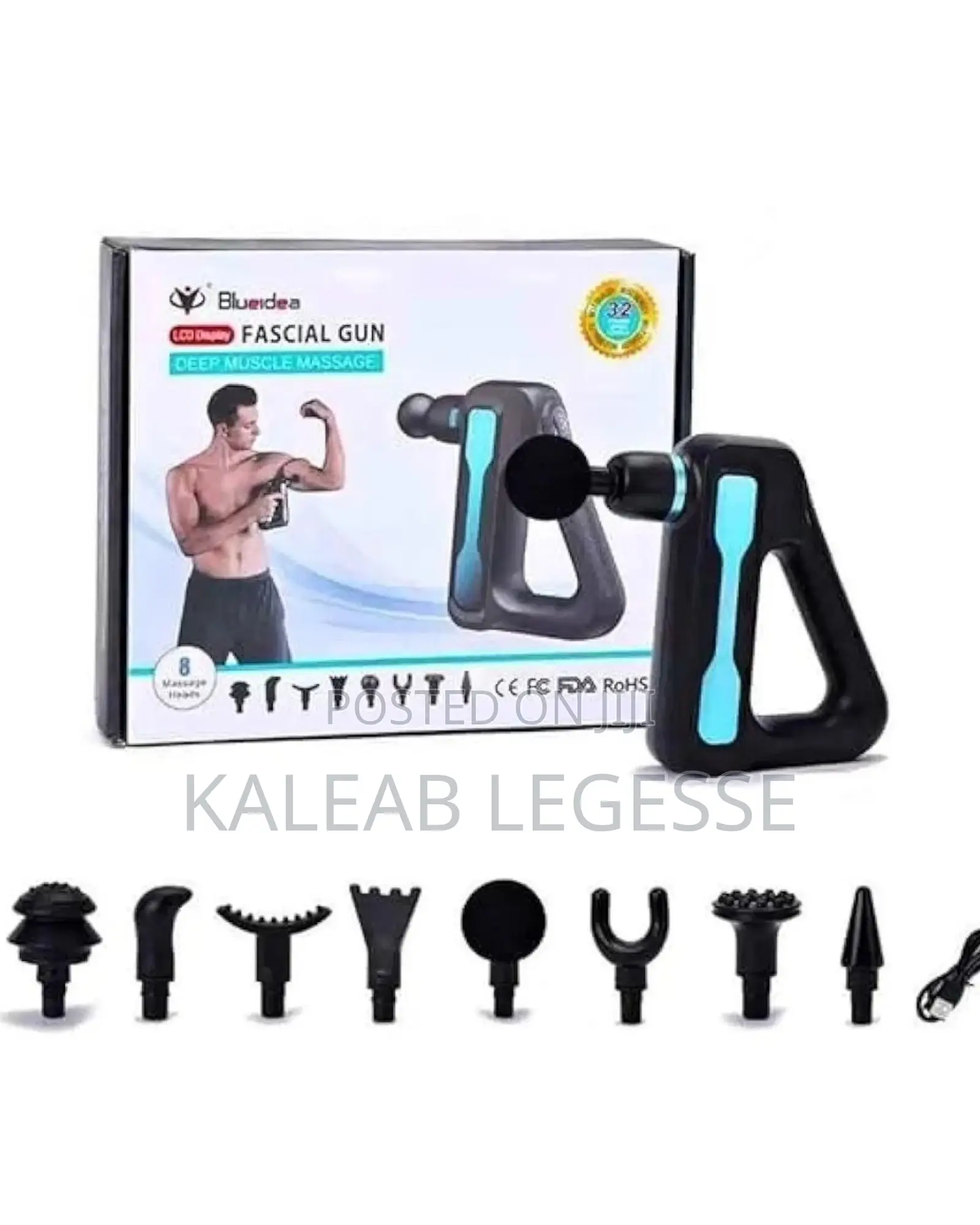 8in1 Blueidea Fascial Gun Massager