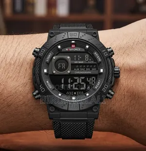 Naviforce Nf9241-4 Digital Sports Watch, Recognized by Its Large,