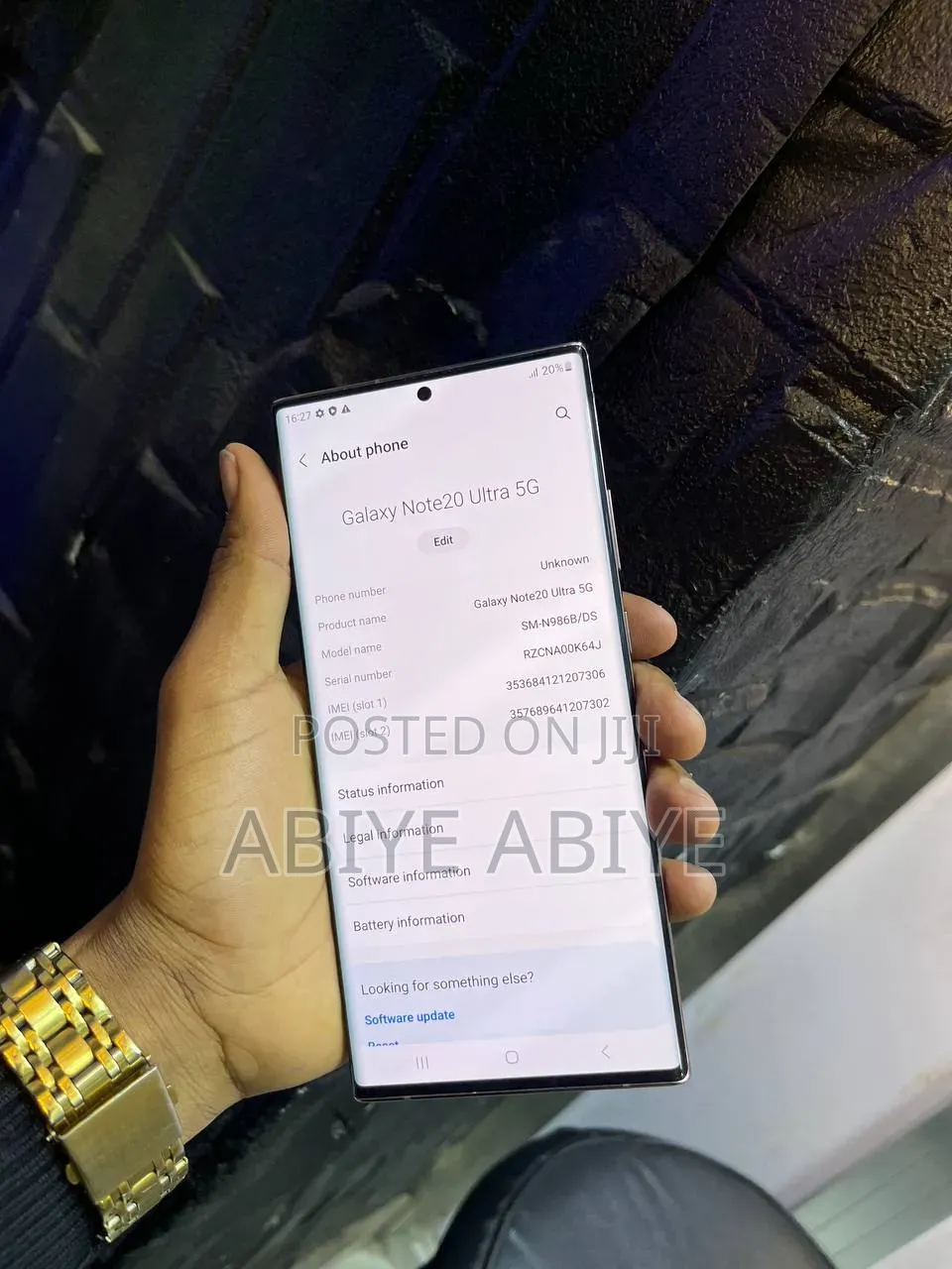 Samsung Galaxy Note 20 5G 256 GB Black