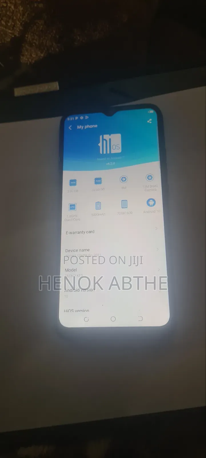 Tecno Spark 6 Air 32 GB Black