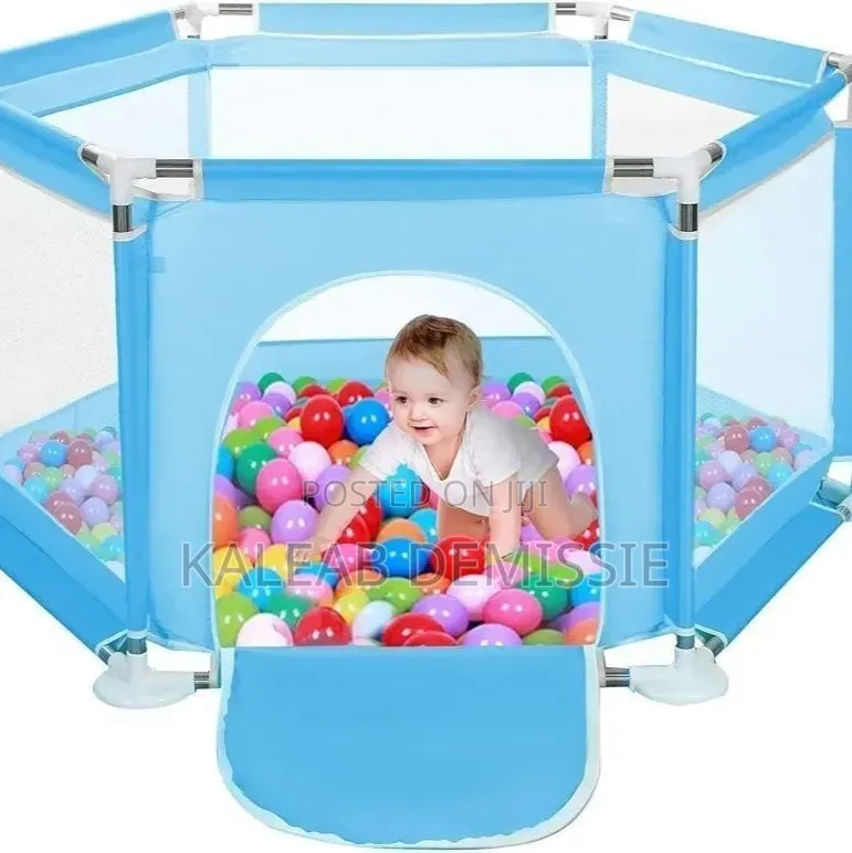 Baby Happy Game Fence (Playpen) የልጆች መጫወቻ አጥር-ከ10 ኳስ ጋር