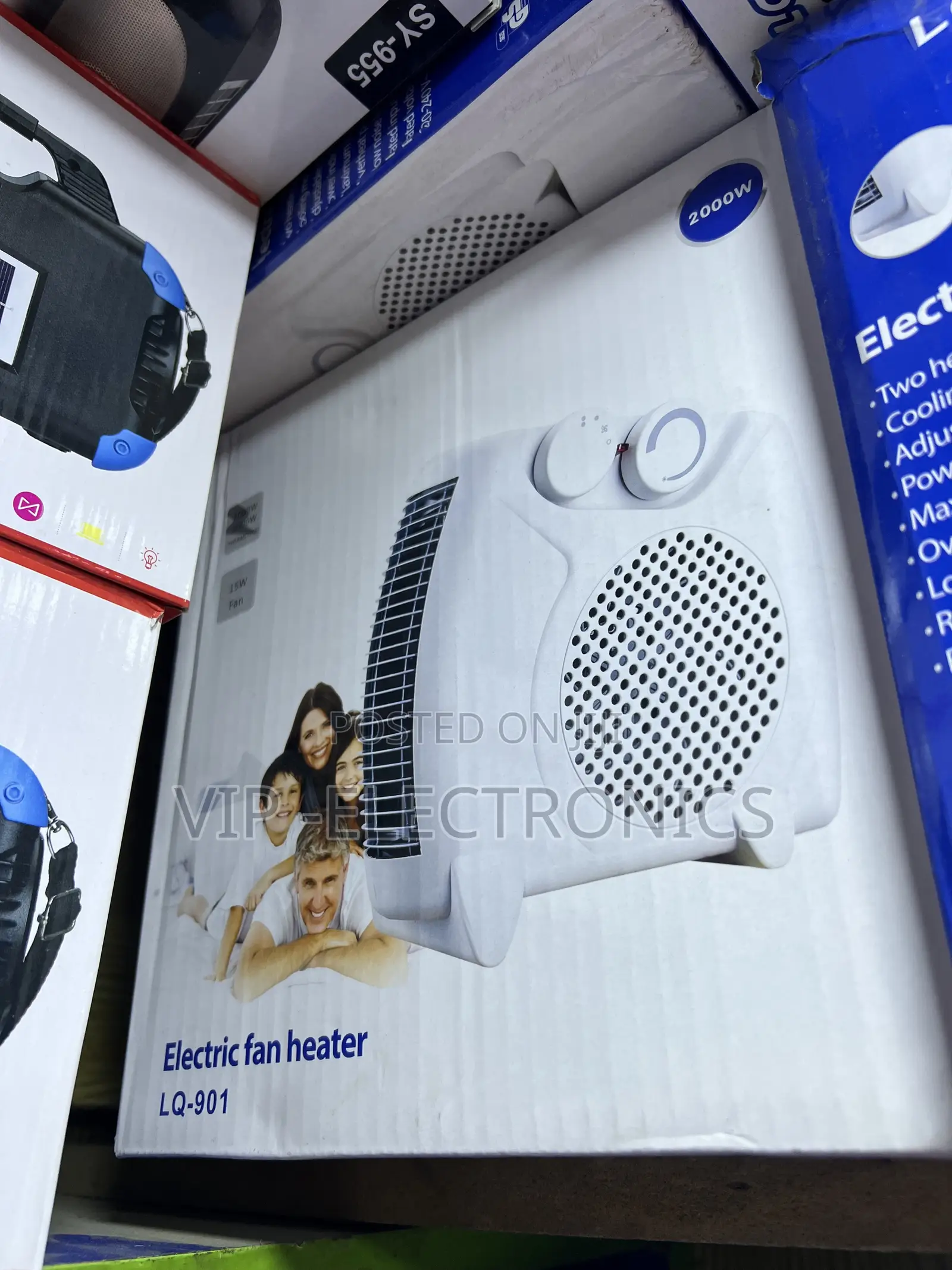 Lq-901 Electric Fan Heater – Portable Heating Cooling Appliance