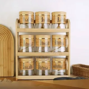 9pcs Kitchen Glass Storage Jar Set