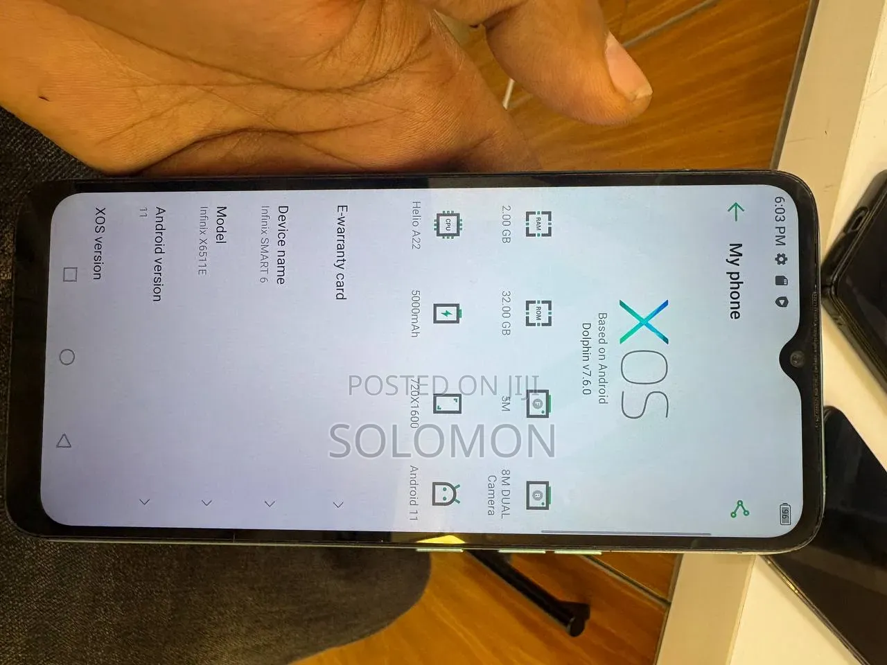 Infinix Smart 6 HD 32 GB Blue