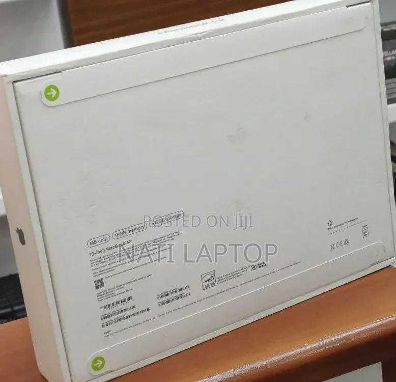 New Laptop Apple MacBook Air 2026 M5 16GB Apple M5 SSD 512GB