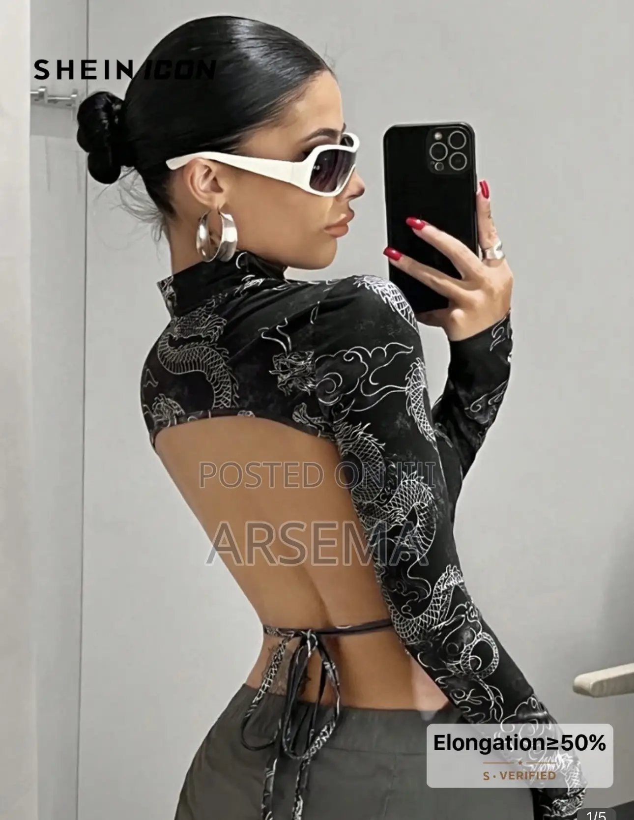 Women’S Full Sleeve Backless Top