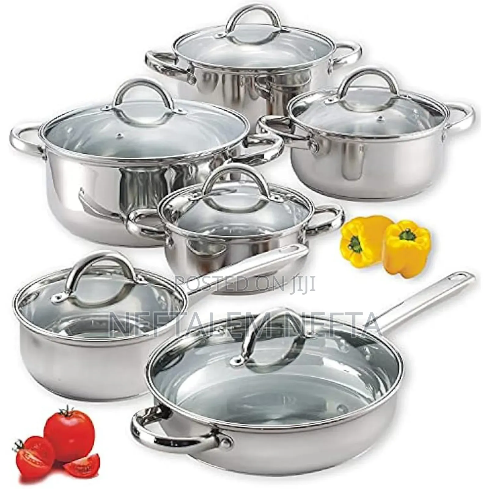 Zepter Cookware 6 in 1 Set Stainless 12 Pc