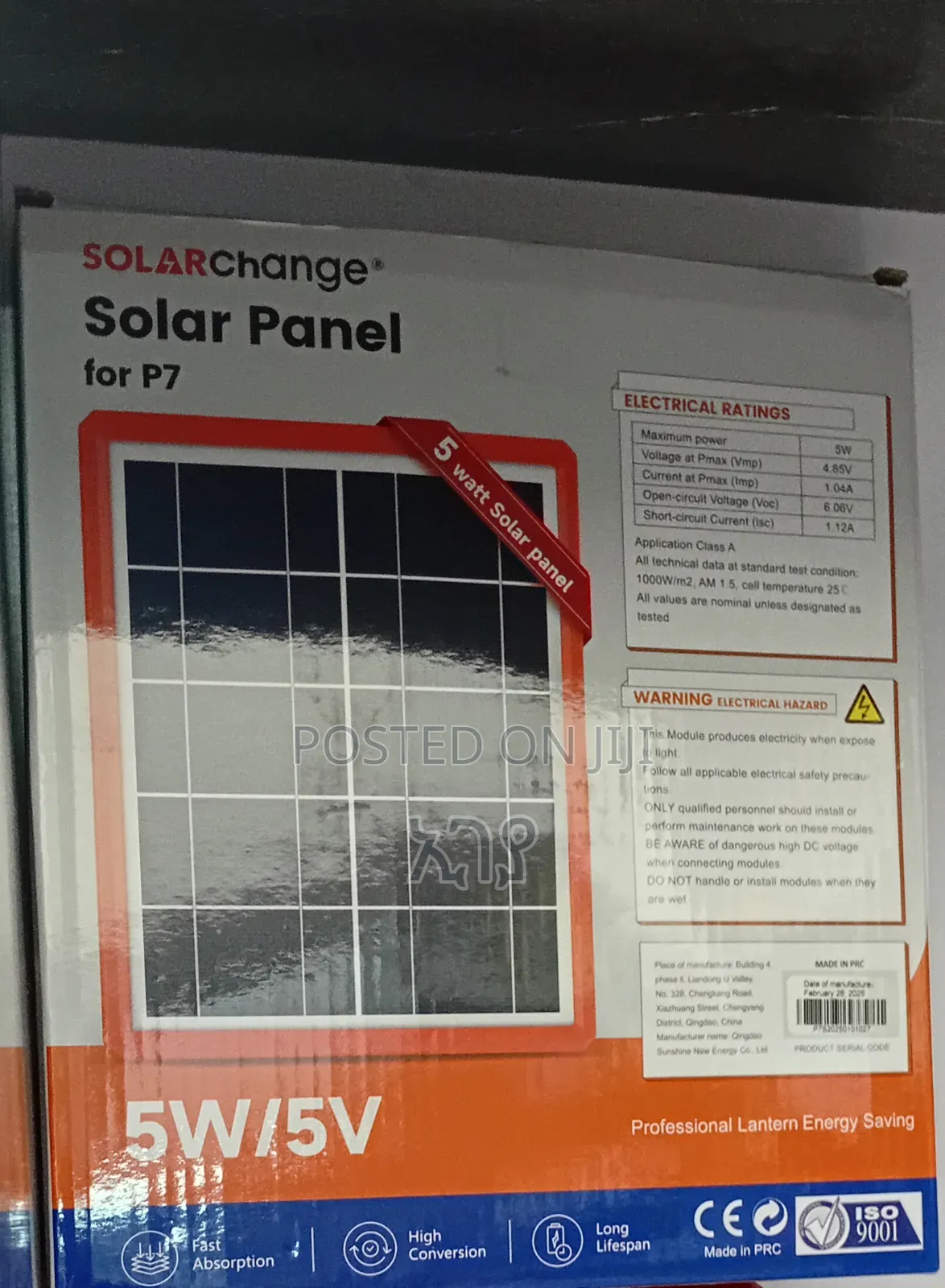 Solar System Power Bank Solar Panel 5 W