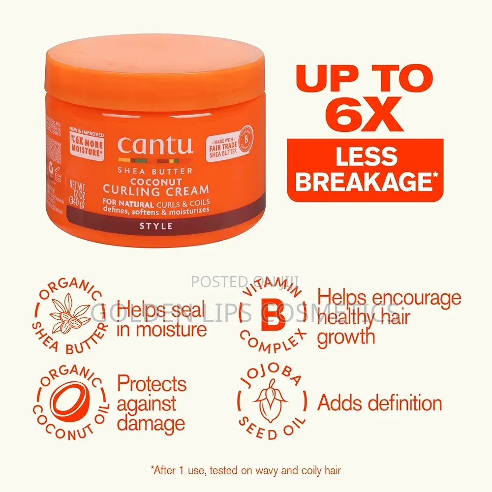 Cantu Coconut Curling Cream 340g – Curl Defining Hair Cream