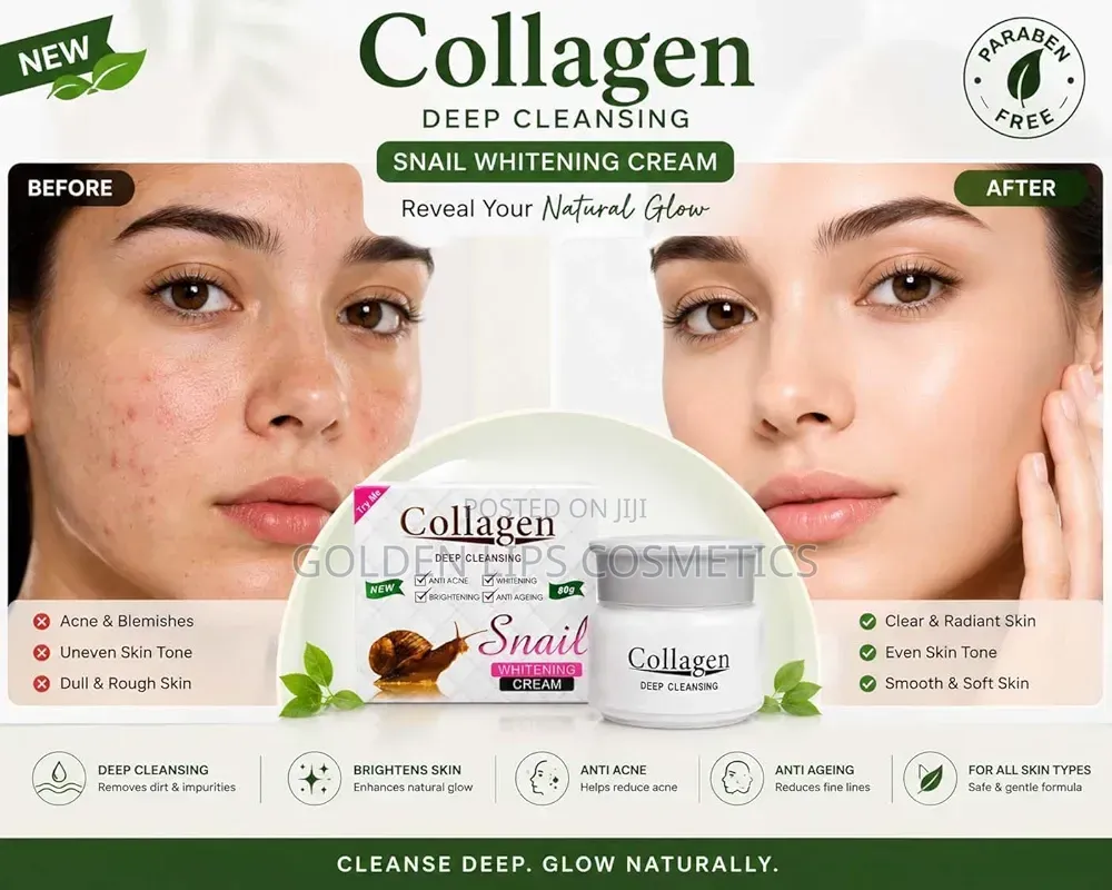 Aichun Beauty Collagen Snail Whitening Cream 80g – Face Cream
