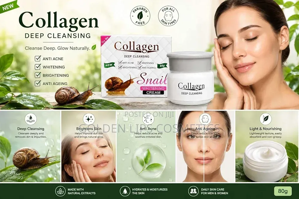 Aichun Beauty Collagen Snail Whitening Cream 80g – Face Cream