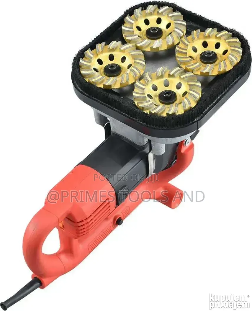 Concrete Wall Grinder | 4-Head Diamond