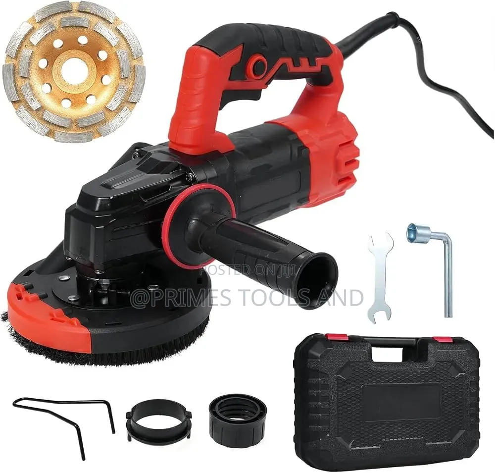 Concrete Wall Grinder | 4-Head Diamond