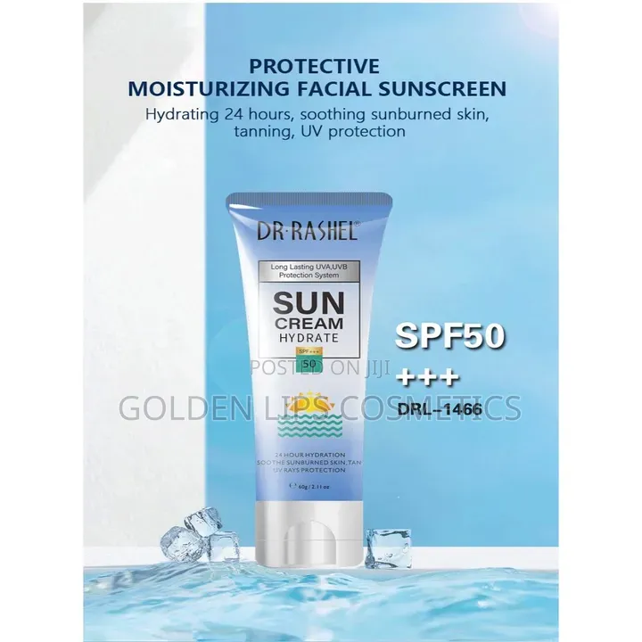 Dr Rashel Sun Cream Hydrate Spf50 60g – Uva Uvb Face Sunscreen