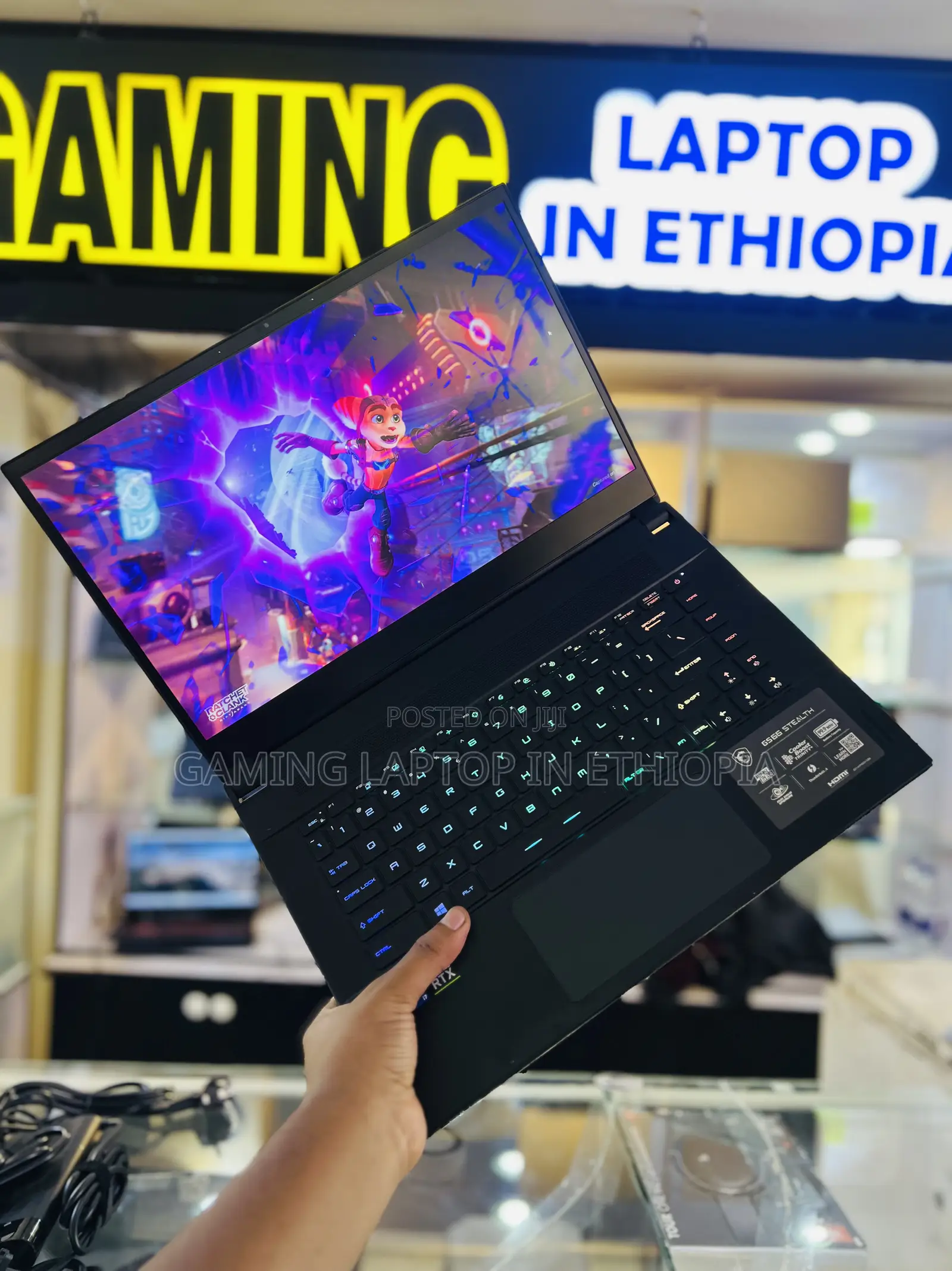 New Laptop MSI GS66 Stealth 10UG 8GB Intel Core i7 SSD 512GB