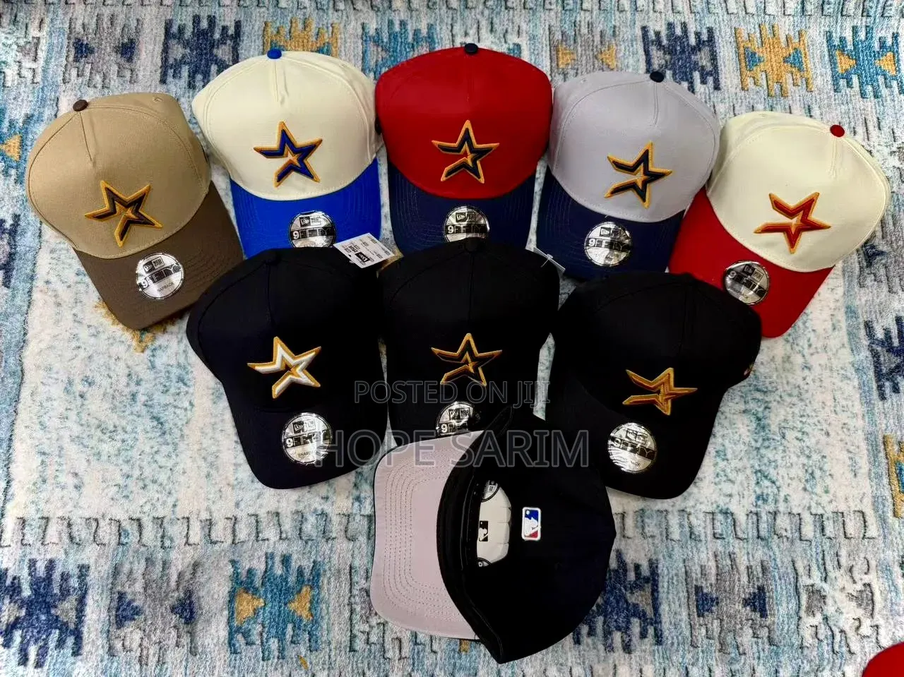 Embroidered Star Snapbacks:
