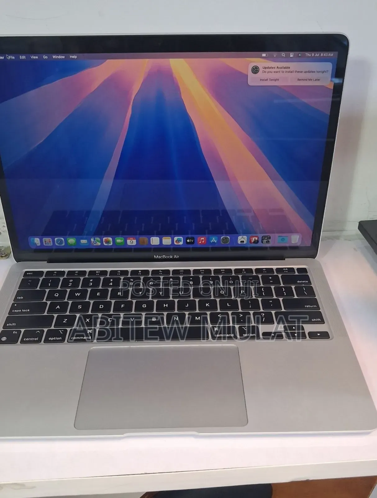 New Laptop Apple MacBook Air 2020 M1 8GB Apple M1 SSD 256GB