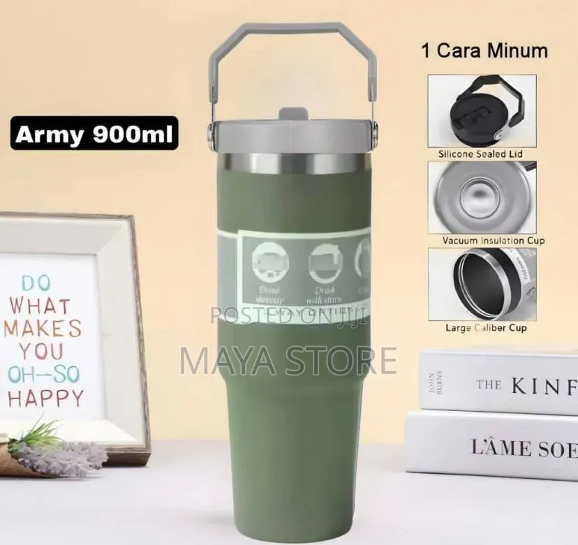 900ml Stainless Steel Double Wall Vacuum Insulated Travel Tumbler