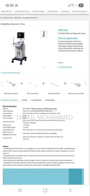 Newly Arrived Celer Doppler Ultrasound Machine
