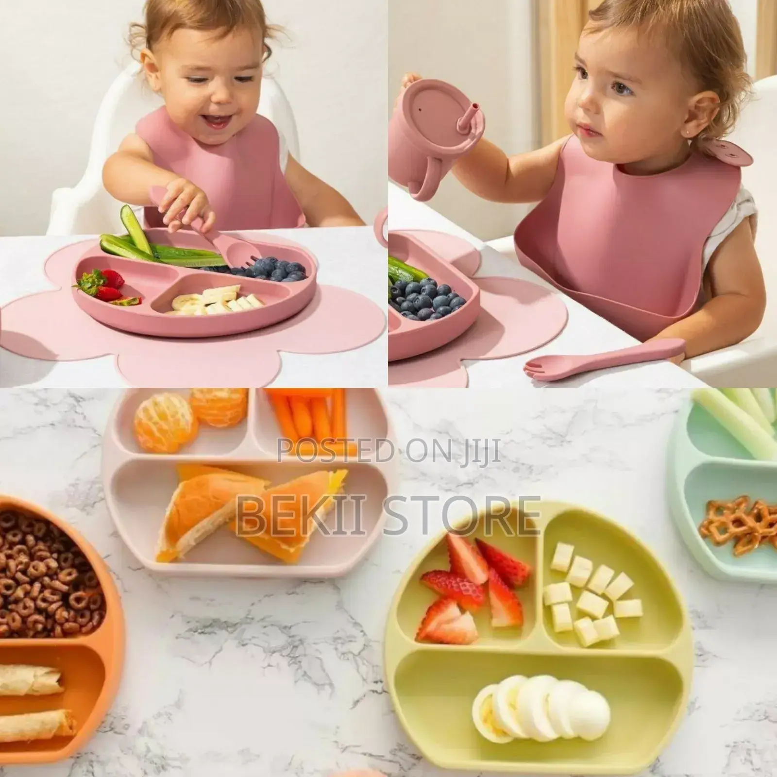 ሲሊኮን የህፃናት መመገቢያ ስብስብ