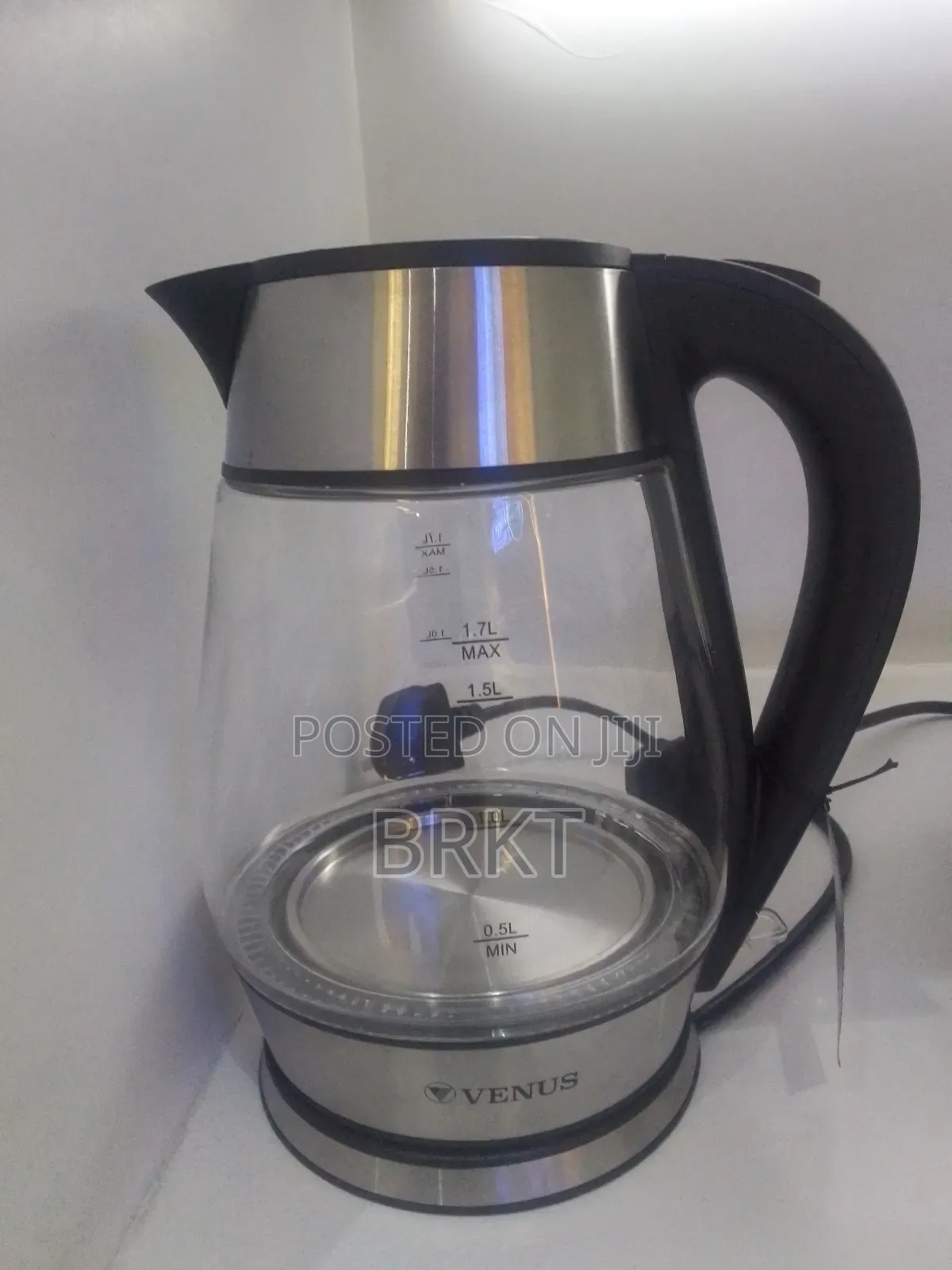 ‎ኦሪጅናል የቪነስ መስተዋት የኤሌክትሪክ ጆግ (Venus Glass Electric Kettle - 1.7l)