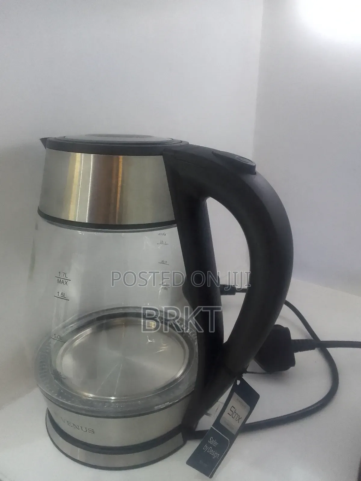 ‎ኦሪጅናል የቪነስ መስተዋት የኤሌክትሪክ ጆግ (Venus Glass Electric Kettle - 1.7l)