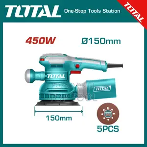 ፡Total Tools ሮታሪ ሳንደር, ሞዴል Tf ሲሆን 450w ኃይል ያለው ሞተር አለው።
