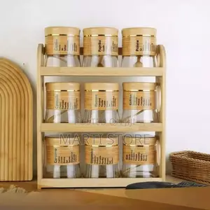 9 Pieces Glass Storage Jar Set