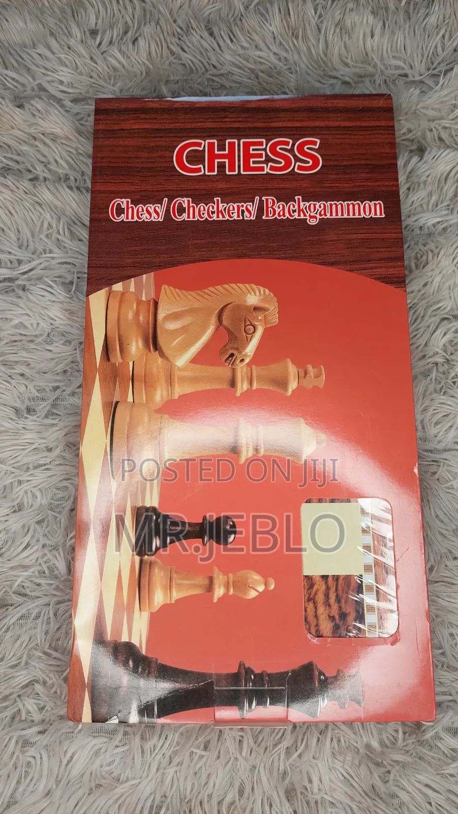 3-in-1 Chess, Checkers Backgammon Board Game | Brand New