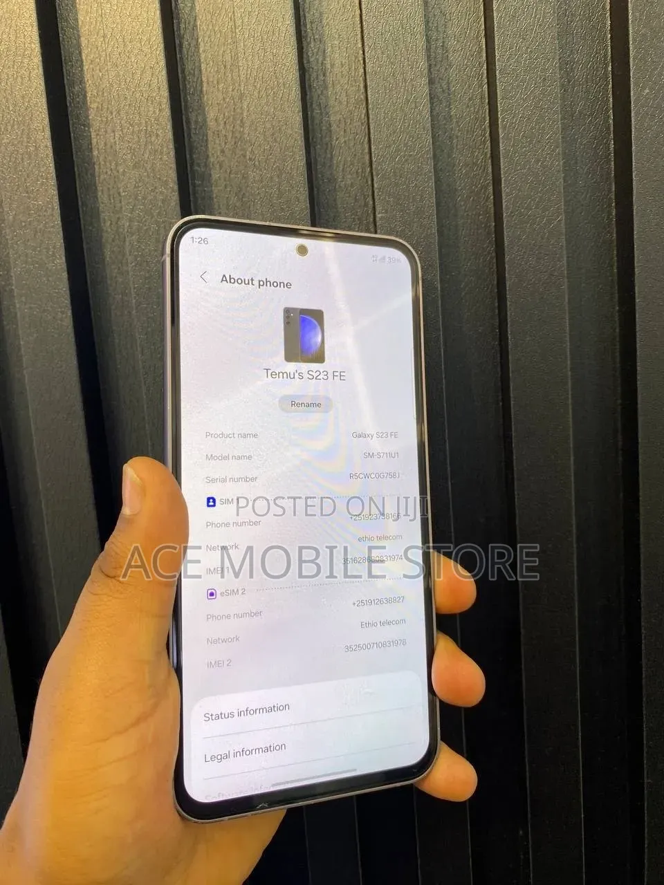 Samsung Galaxy S23 FE 128 GB Gray