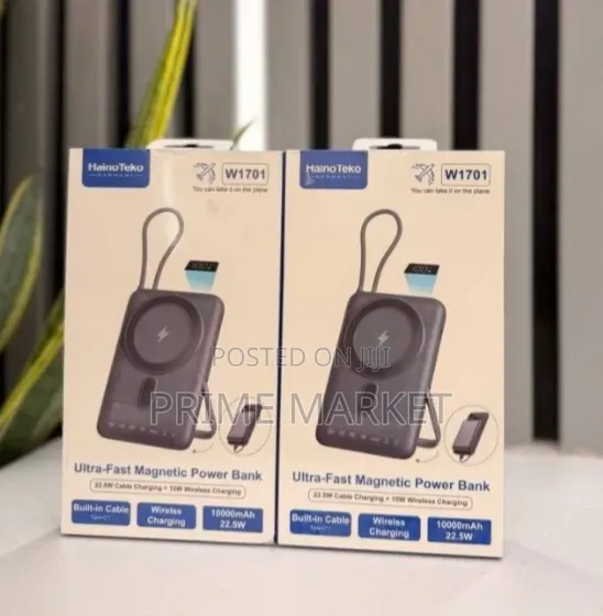 Hainoteko Wmah Power Bank | Magnetic Wireless Charging 22.5w