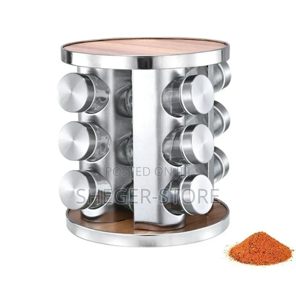 High Quality Design 12 Jar Rotating Spice Carousel