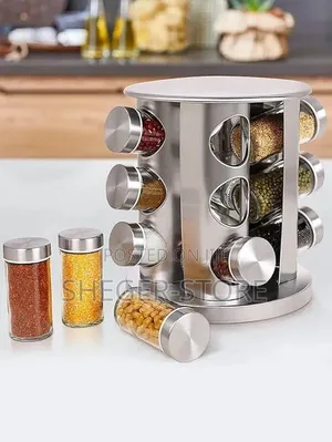 High Quality Design 12 Jar Rotating Spice Carousel